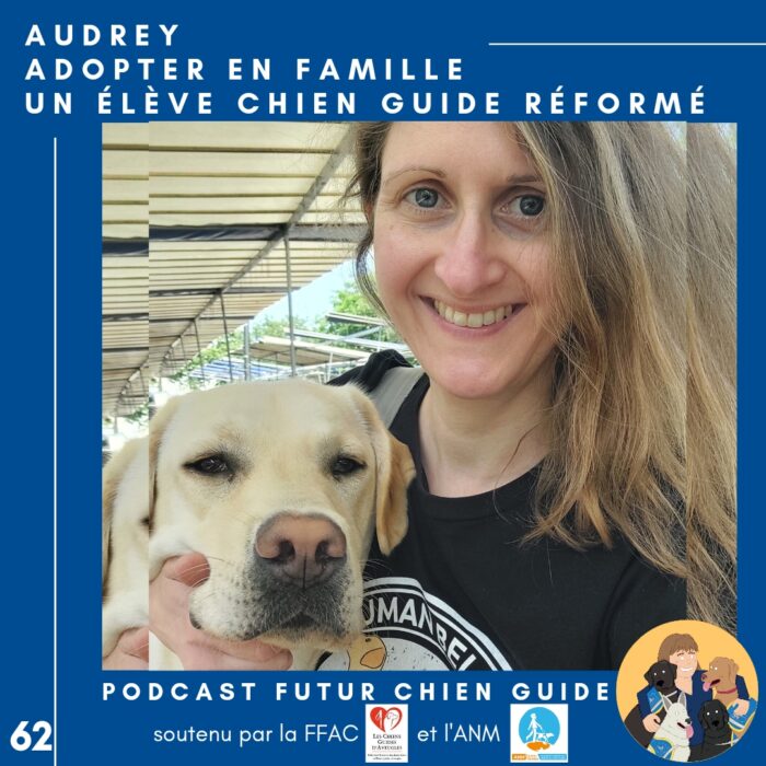 🦮62 – Audrey – Adopter en famille un élève chien guide réformé